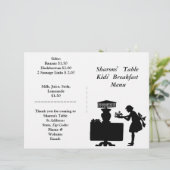 レストラン用品、キッズブレックファーメニューカスタマイズ (スタンド正面)