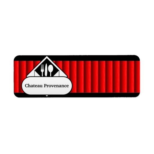 レストラン用品「ナプキンリングや輪ラベル」 Ruby ラベル (正面)