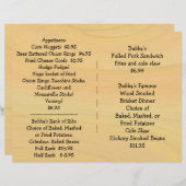 レストラン用品BBQメニュー (正面/裏面)