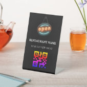 レストラン用QRコードデジタルメニュー 台座サイン (インサイチュ)
