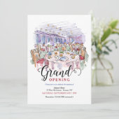 レストラン設定招待状 招待状 (スタンド正面)