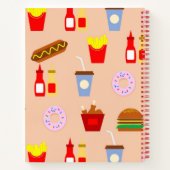 レストラン食品食飲料ミニマリスト ノートブック (裏面)