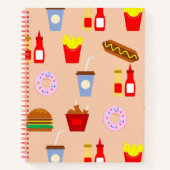 レストラン食品食飲料ミニマリスト ノートブック (正面)