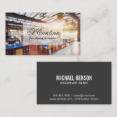 レストラン食堂 名刺 (正面/裏面)