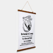 レストラン&キャリーマンガデザイン 吊り下げ型タペストリー (傾斜あり)