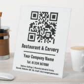 レストラン&キャリーQRコードデザイン台座看板 台座サイン (インサイチュ)
