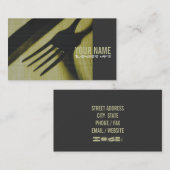 レストラン/ケータリングの名刺 名刺 (正面/裏面)