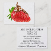 レストラン/ケータリング/いちご名刺 名刺 (正面/裏面)