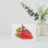 レストラン/ケータリング/いちご名刺 名刺 (スタンド正面)