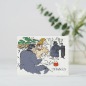 レストラン シーン サンクス ポストカード (スタンド正面)