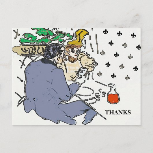 レストラン シーン セル フォン, ポストカード (正面)