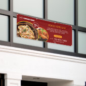 レストラン デイリー スペシャル 屋外 カスタム バナー 横断幕 (ビルの外側)