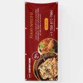 レストラン デイリー スペシャル 屋外 カスタム バナー 横断幕 (縦)