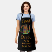 レストラン・バー・パブで飲食 エプロン (着用した状態)