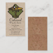 レストラン、バー、ビストロ、Wine&Spirits 2 名刺 (正面/裏面)