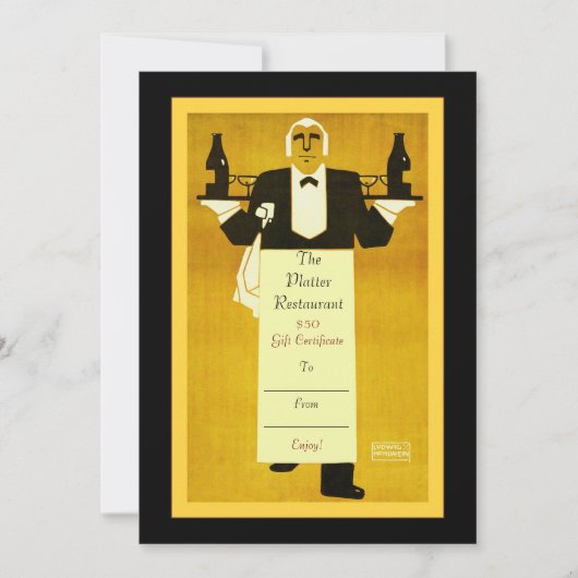 レストラン/ビストロ/ダイナー～ギフト券 (正面)