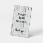 レストラン、劇場にお結婚座りください 台座サイン (正面)