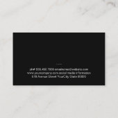 レストラン 名刺 (裏面)