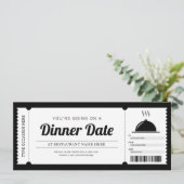 レストラン 夕食 デート ナイト 予約 クーポン 招待状 (スタンド正面)
