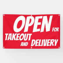 レストランOPEN forテイクアウト配信サインバナー