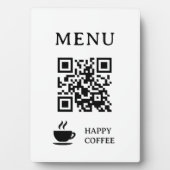 レストランQRコードメニュー|5" x 7" フォトプラーク (正面)