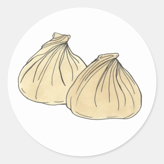 レストラ中国のン持ち帰りフードシュマイ餃子 ラウンドシール (正面)