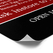 レストラ中国のン・メニュー ポスター (角)