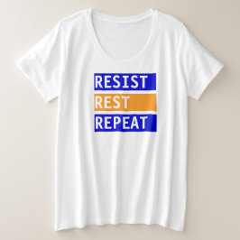 レストリピートを拒否 プラスサイズTシャツ