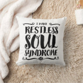 レストレスソウル症候群タイポグラフィヒッピー クッション (ブランケット)