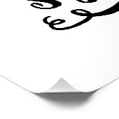 レストレスソウル症候群タイポグラフィヒッピー ポスター (コーナー)