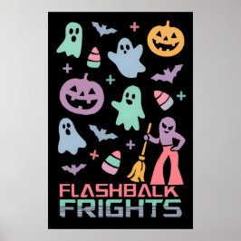 レストロハロウィンパターン | 80年代 ポスター
