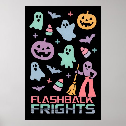 レストロハロウィンパターン | 80年代 ポスター (正面)