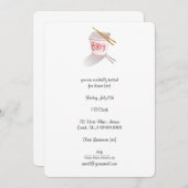 レスト中国のラン取り出し箱 招待状 (正面/裏面)