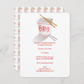 レスト中国のラン取り出し箱 招待状 (正面/裏面)