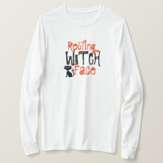 レスト・ウィッチ・フェイス 長袖Tシャツ Tシャツ (デザイン正面)
