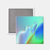 「レスト」カラフルプリント磁石 マグネット (正面/裏面)