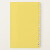 「レスト」フローラプリントスパイラルノートブック ノートブック (裏面)