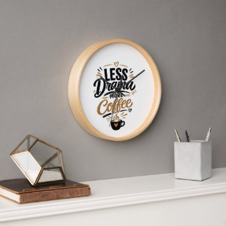 レスドラマモアコーヒー 壁掛け時計 壁時計