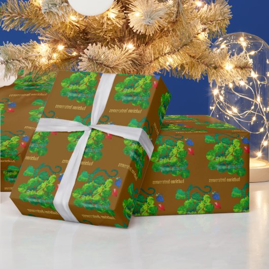 レスベラトロール豊富 ラッピングペーパー (クリスマス)