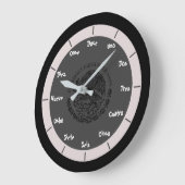 レスペインのター番号 ラージ壁時計 (傾斜)