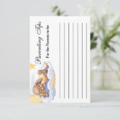 レスポンスカードベビーシャワー。 出欠カード (スタンド正面)