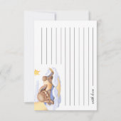 レスポンスカードベビーシャワー。 出欠カード (裏面)