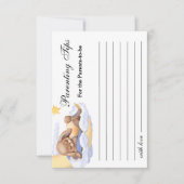 レスポンスカード赤ちゃんシャワー 出欠カード (正面)