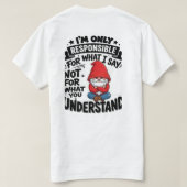レスポンス 理解 Tシャツ (デザイン裏面)