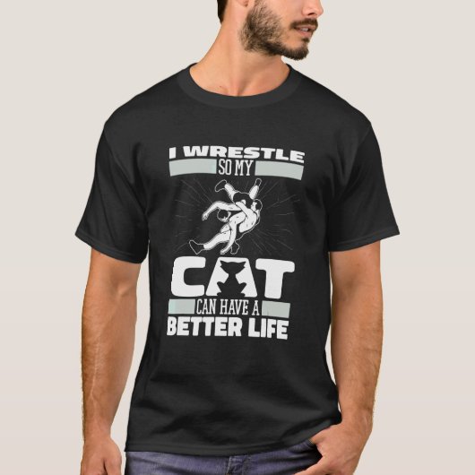 レスラーキャット レスリング Tシャツ (正面)