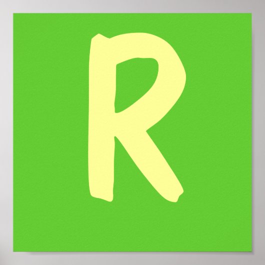 レスラーズネームレタリング ポスター (正面)