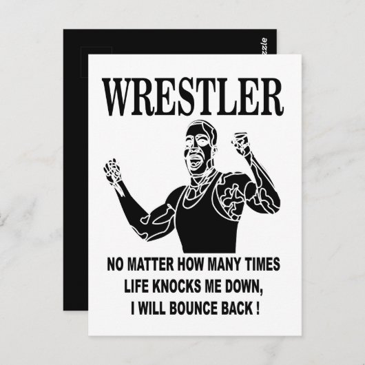 レスラー感動的レスリング ポストカード (正面/裏面)