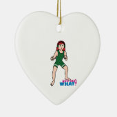 レスラー – 明/赤 セラミックオーナメント (右)