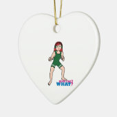 レスラー – 明/赤 セラミックオーナメント (左)