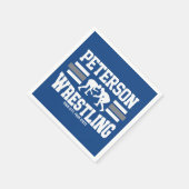 レスラーADD NAMEスクールアスリートレスリングチーム スタンダードカクテルナプキン (角)